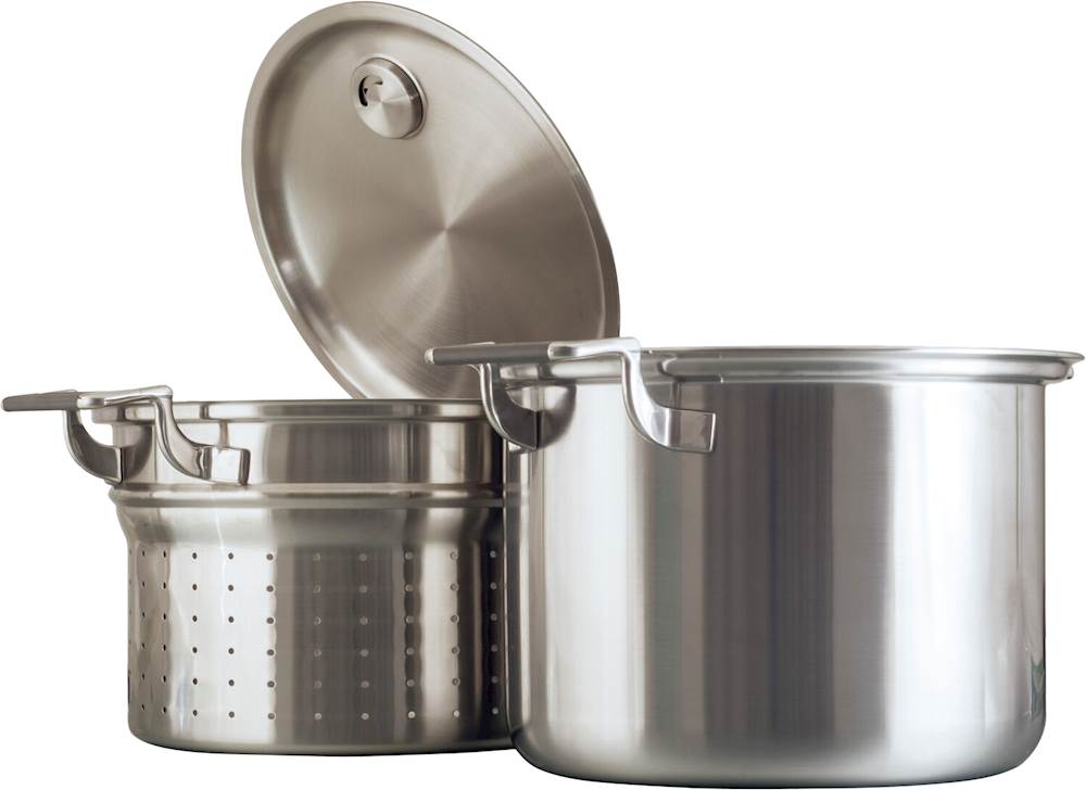 Barton 21 qt. Stainless Steel Stock Pot with Strainer Basket and Lid  99937-H - The Home Depot