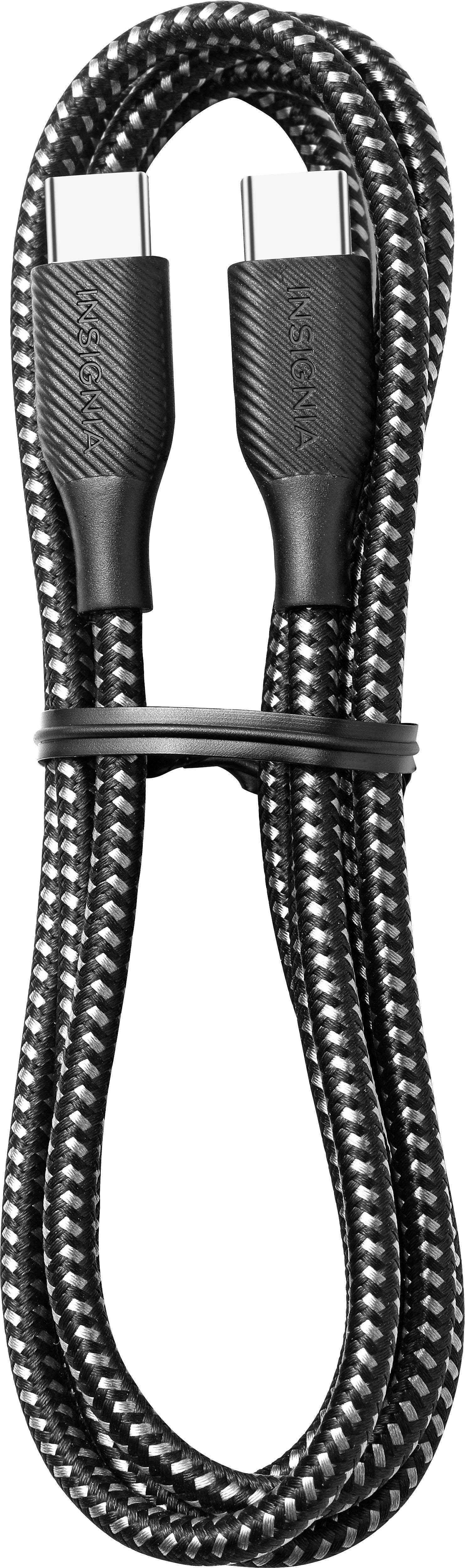 Alt View 16. Insignia™ - 4' USB-C to USB-C Charge-and-Sync Cable - Charcoal.