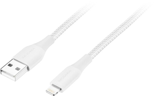 Insignia™ 6' USB-A to Lightning Charge-and-Sync Cable Moon Gray NS-MLA621MG  - Best Buy
