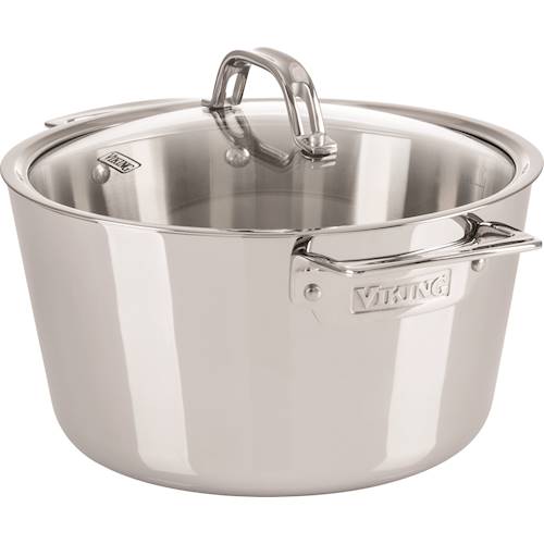 Viking - Contemporary 5.2-Quart Covered Dutch Oven - Mirror was $145.0 now $69.99 (52.0% off)