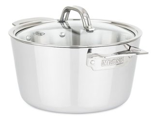 Viking - Contemporary 3 Ply, 5.2 Qt. Covered Dutch Oven - Mirror - Angle_Zoom