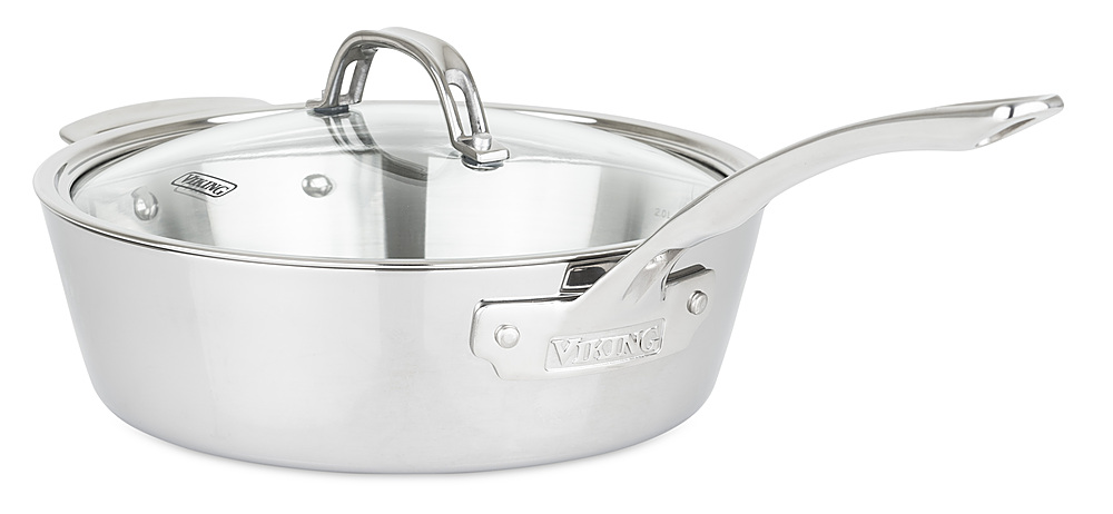 Viking 3-Ply Stainless Steel 13-Piece Cookware Set with Glass Lids