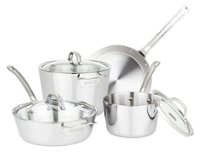 Viking - Contemporary 3 Ply 7-Piece Cookware Set- Mirror - Stainless Steel - Angle_Zoom