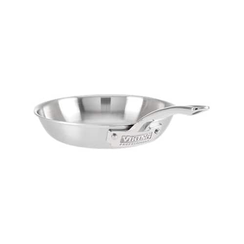 Angle View: Viking - Professional 5 Ply 8" Fry Pan - Satin