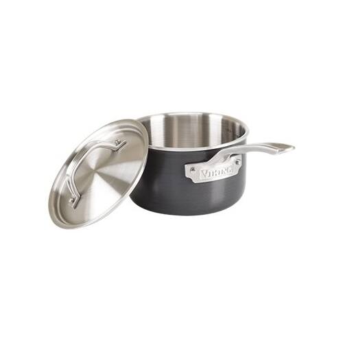 Left View: Demeyere - Industry 5-Ply 6.5-qt Stainless Steel Saute Pan - Silver