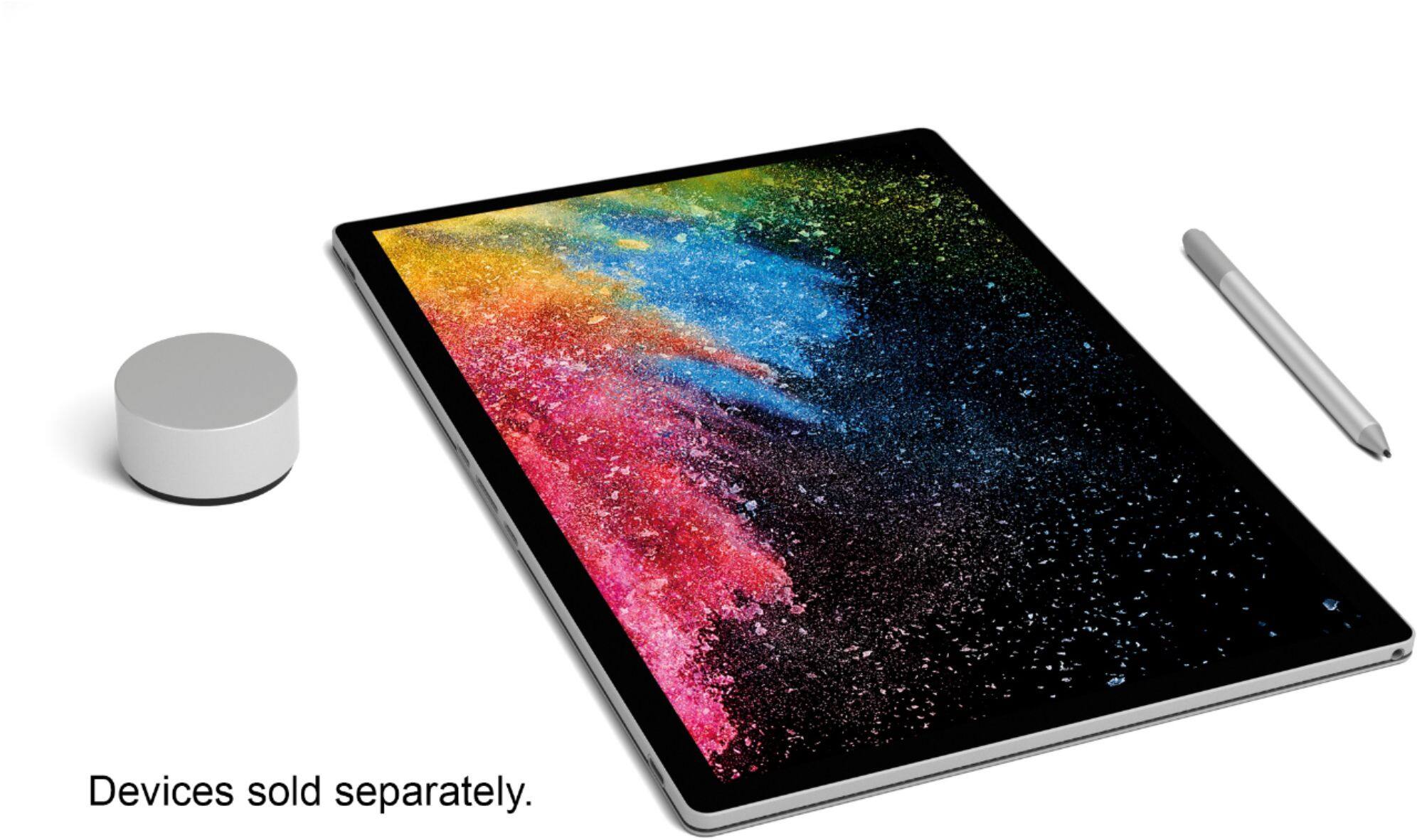 Alt View 10. Microsoft - Surface Book 2 - 15" Touch-Screen Laptop - Intel Core i7 - 16GB Memory - 512GB SSD - Silver.
