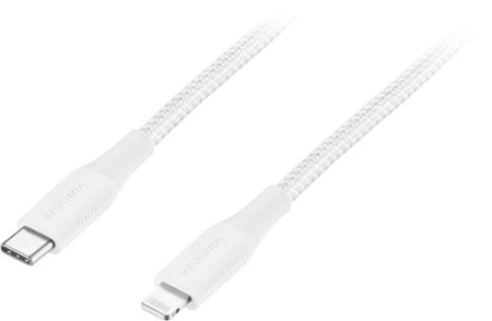 Insignia™ - 6' USB-C to Lightning Charge-and-Sync Cable - Moon Gray