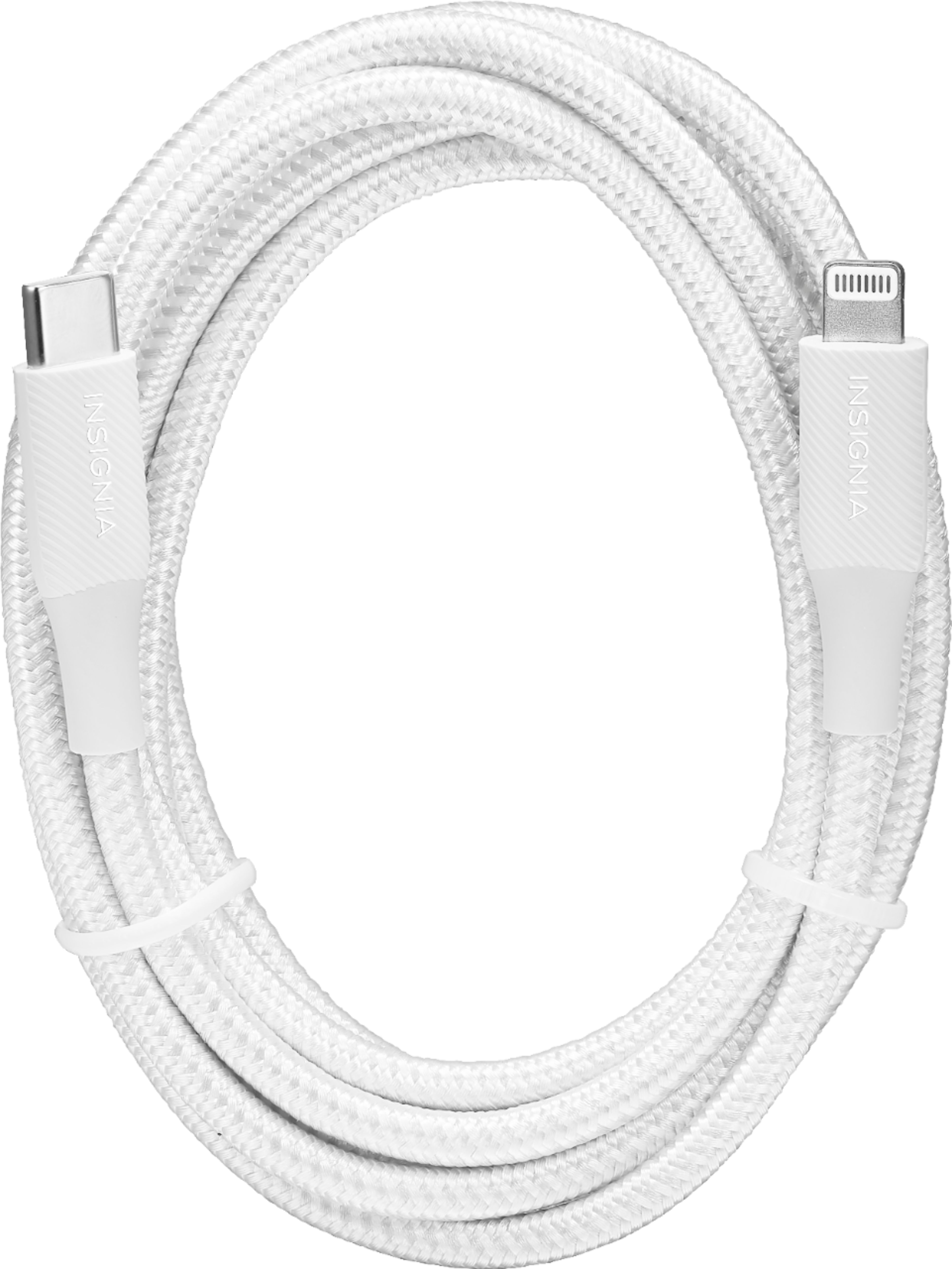 White 6 Amp Folx FAC70 20W Charging Cable USB-C to Lightning Cable