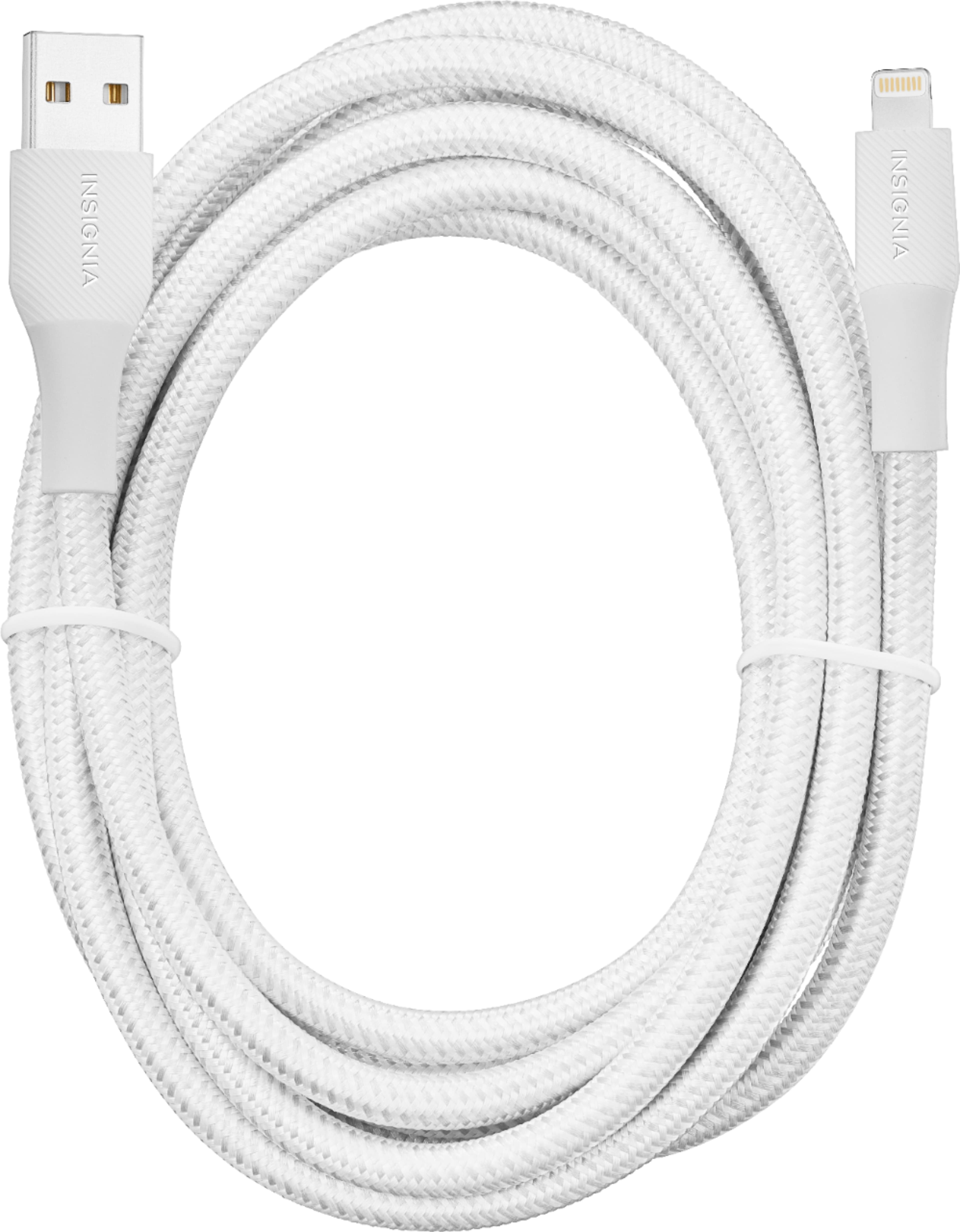 Alt View 17. Insignia™ - 10' Lightning to USB Charge-and-Sync Cable (2 pack) - Moon Gray.