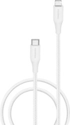 Insignia™ - 4’ Lightning to USB-C Charge-and-Sync Cable - Moon Gray - Front_Zoom