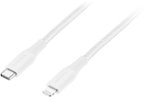 Insignia™ - 4’ USB-C to Lightning Charge-and-Sync Cable - Moon Gray