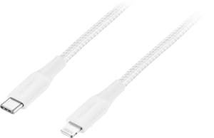 Insignia™ - 4’ USB-C to Lightning Charge-and-Sync Cable - Moon Gray