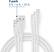 Alt View 1. Insignia™ - 4' / 6' / 10' Lightning to USB Braided Charge-and-Sync Cables (3 Pack) - Moon Gray.