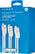 Alt View 15. Dynex™ - 3'/ 6'/ 10' Lightning to USB Charge-and-Sync Cable (5 Pack) - White.