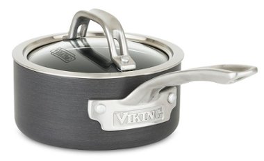 Viking - Hard Anodized Nonstick 1 Qt. Sauce Pan - Black/Gray/Silver - Angle_Zoom
