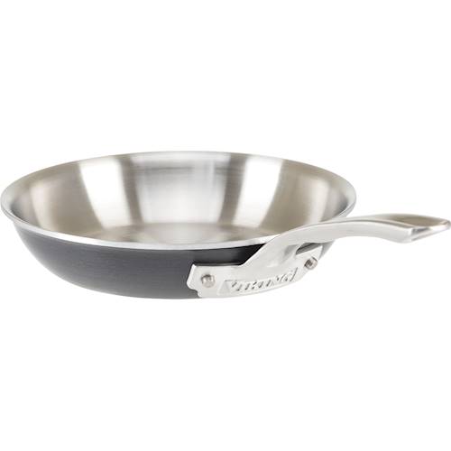 Viking - Hard Stainless 8 Frying Pan - Gray/Silver was $167.0 now $77.99 (53.0% off)