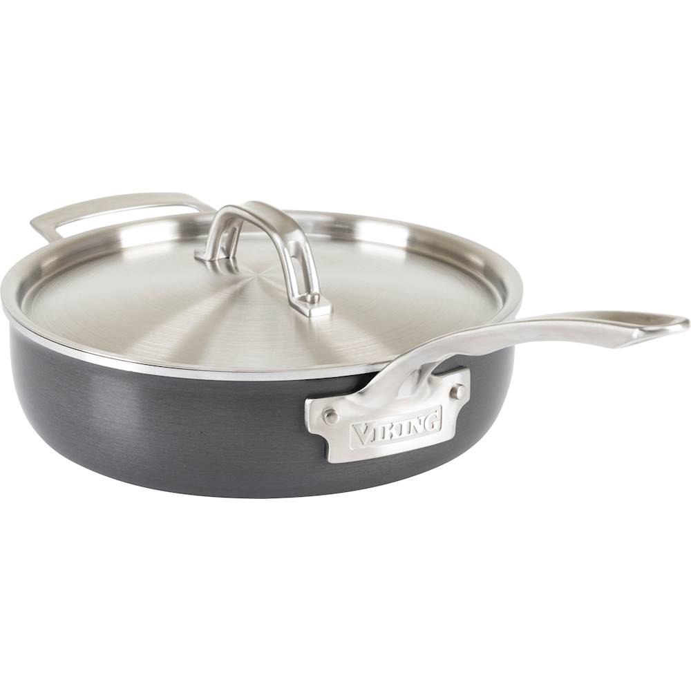 Viking Hard Anodized Nonstick 3 Qt. Saucier Pan Black/Gray/Silver  40051-1823 - Best Buy