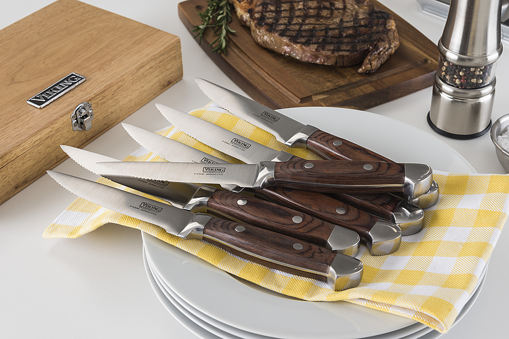 Ontario Robeson Viking Steak Knife 4-Piece Set (Cocobolo) 6416 - Blade HQ