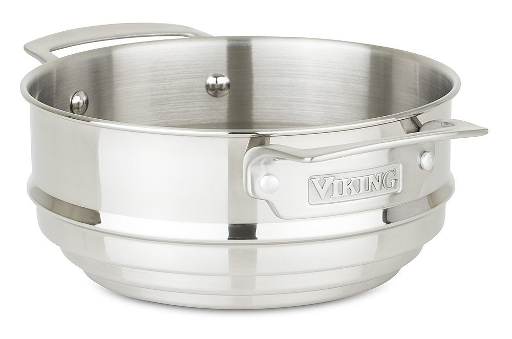 Angle View: Viking - Universal Steamer Insert - Stainless Steel