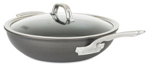 Viking - Hard Anodized 12" Nonstick Covered Chef's Pan - Black - Angle_Zoom