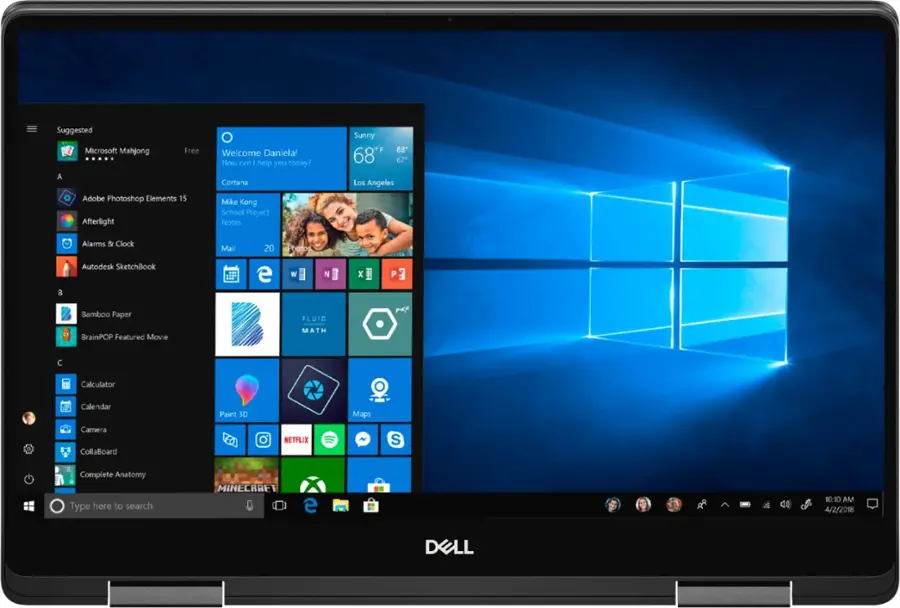 Alt View 13. Dell - Geek Squad Certified Refurbished Inspiron 15.6" 4K Ultra HD Touch-Screen Laptop - Intel Core i7 - 16GB Memory- 512GB SSD - Black.