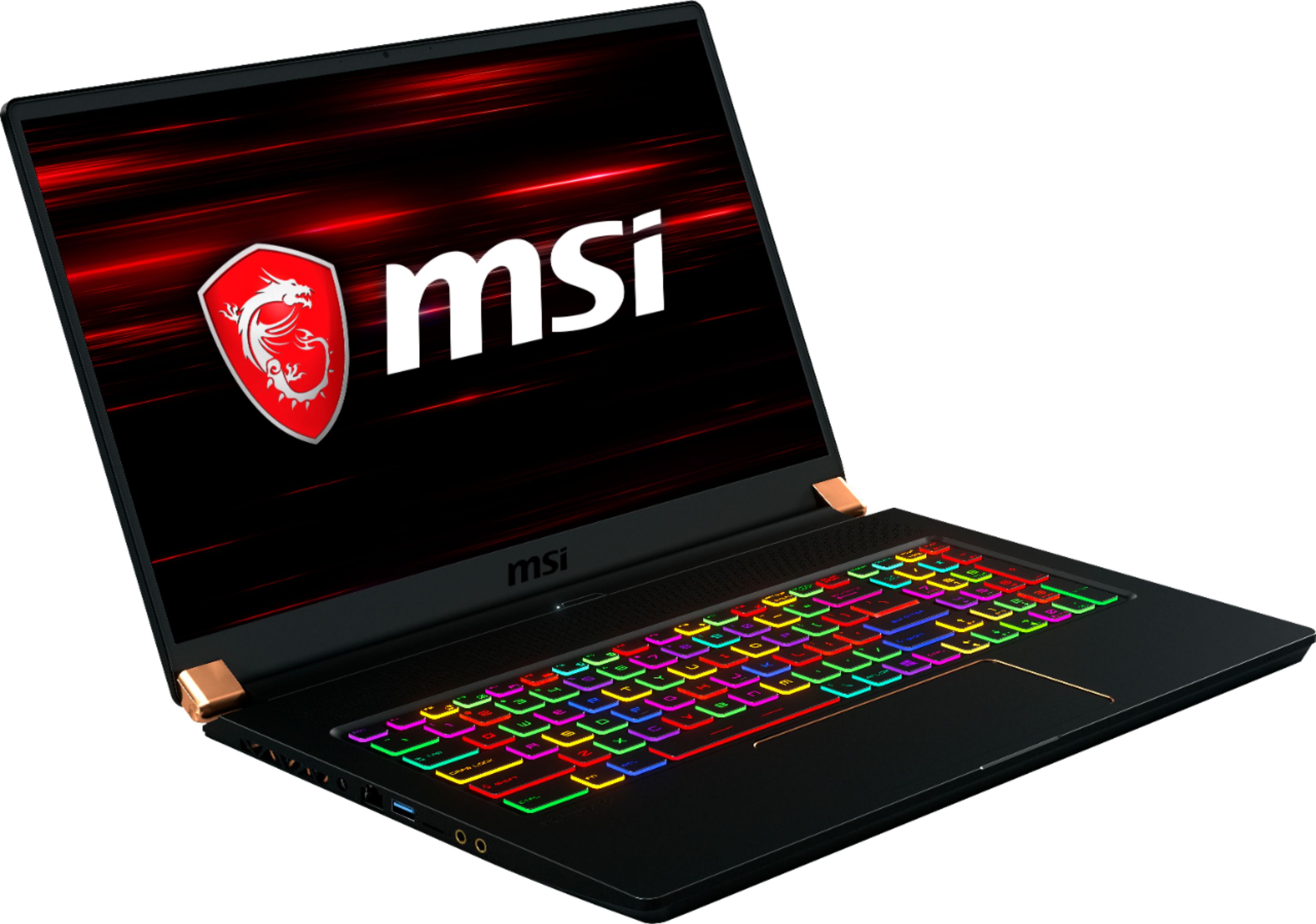 Angle View: MSI - Summit E16 Flip 16" Touch-Screen 2-in-1 Laptop - Intel Core i7 - 32 GB Memory - NVIDIA GeForce RTX 3050 - 2 TB SSD - Ink Black