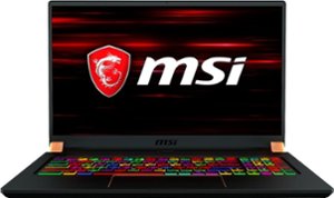 MSI - Geek Squad Certified Refurbished 17.3" Laptop - Intel Core i7 - 16GB Memory - NVIDIA GeForce RTX 2070 Max-Q - 512GB SSD - Matte Black With Gold Diamond Cut - Front_Zoom