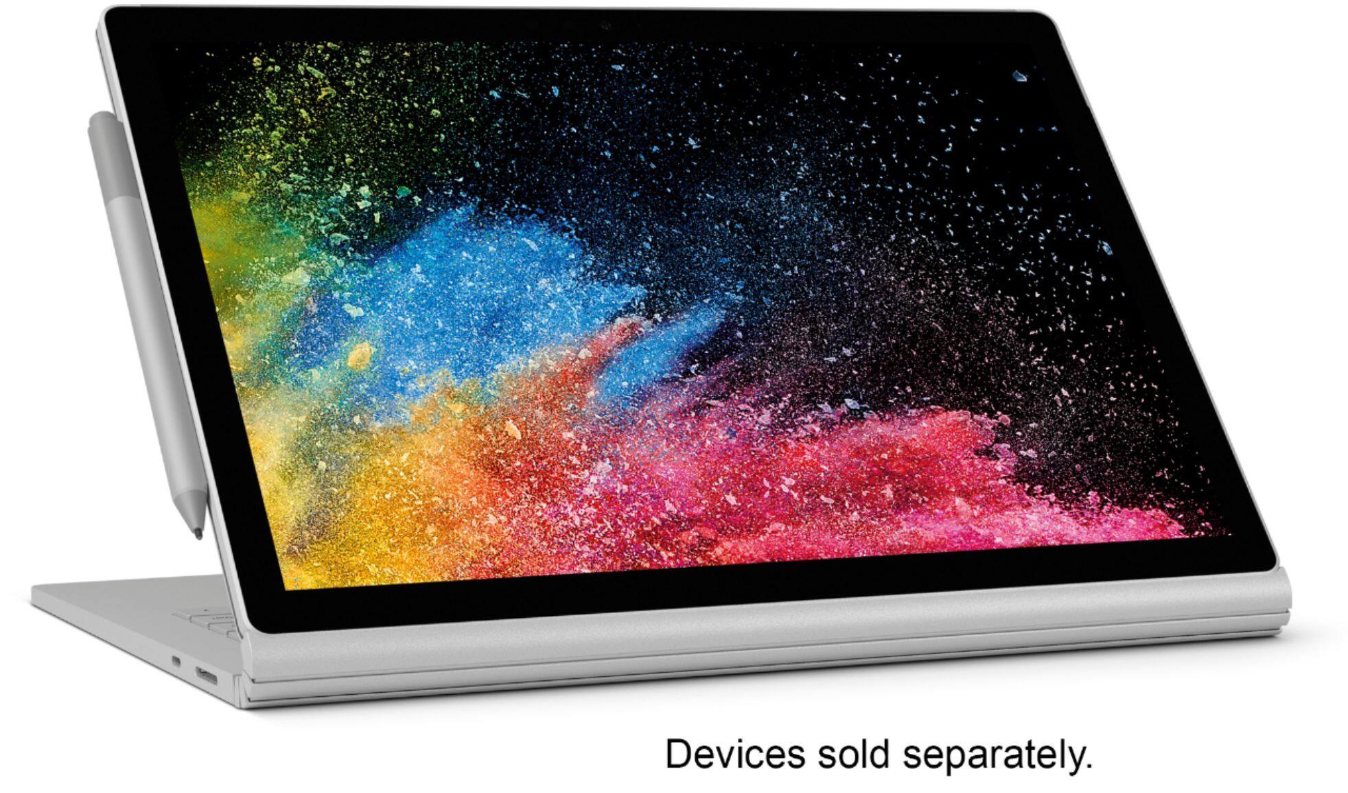 Alt View 13. Microsoft - Geek Squad Certified Refurbished Surface Book 2 - 13.5" Touch-Screen Laptop - Intel Core i5 - 8GB Memory - 256GB SSD.