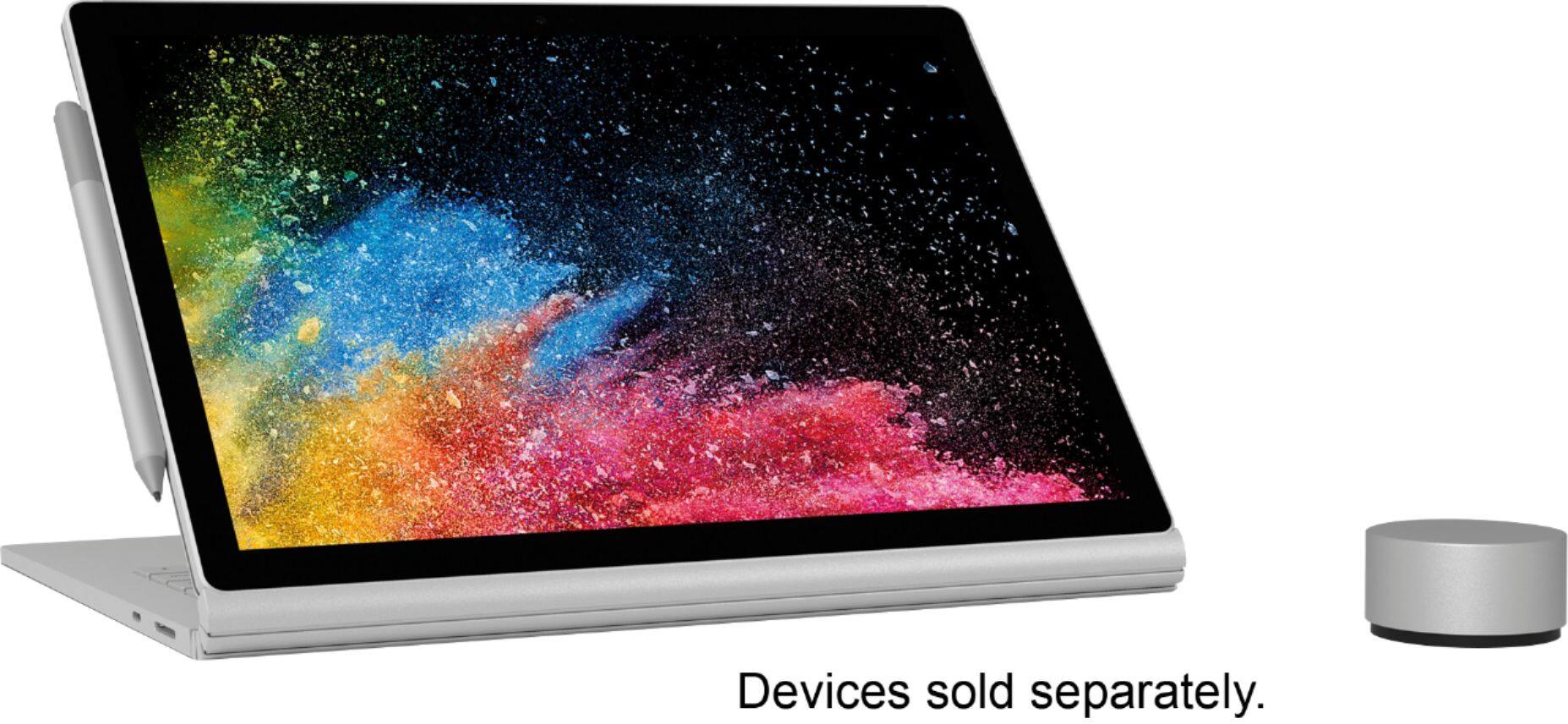 Alt View 16. Microsoft - Geek Squad Certified Refurbished Surface Book 2 - 13.5" Touch-Screen Laptop - Intel Core i5 - 8GB Memory - 256GB SSD.