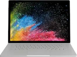 Microsoft - Geek Squad Certified Refurbished Surface Book 2 2-in-1 15" Touch-Screen Laptop - Intel Core i5 - 16GB Memory - 256GB SSD - Silver