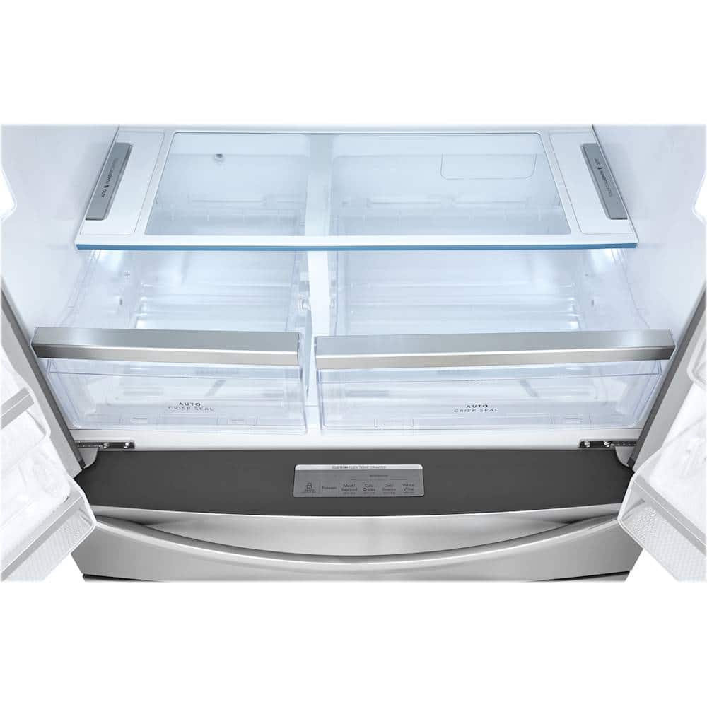 Alt View 12. Frigidaire - Gallery Series 21.8 Cu. Ft. 4-Door French Door Counter-Depth Refrigerator - Stainless Steel.