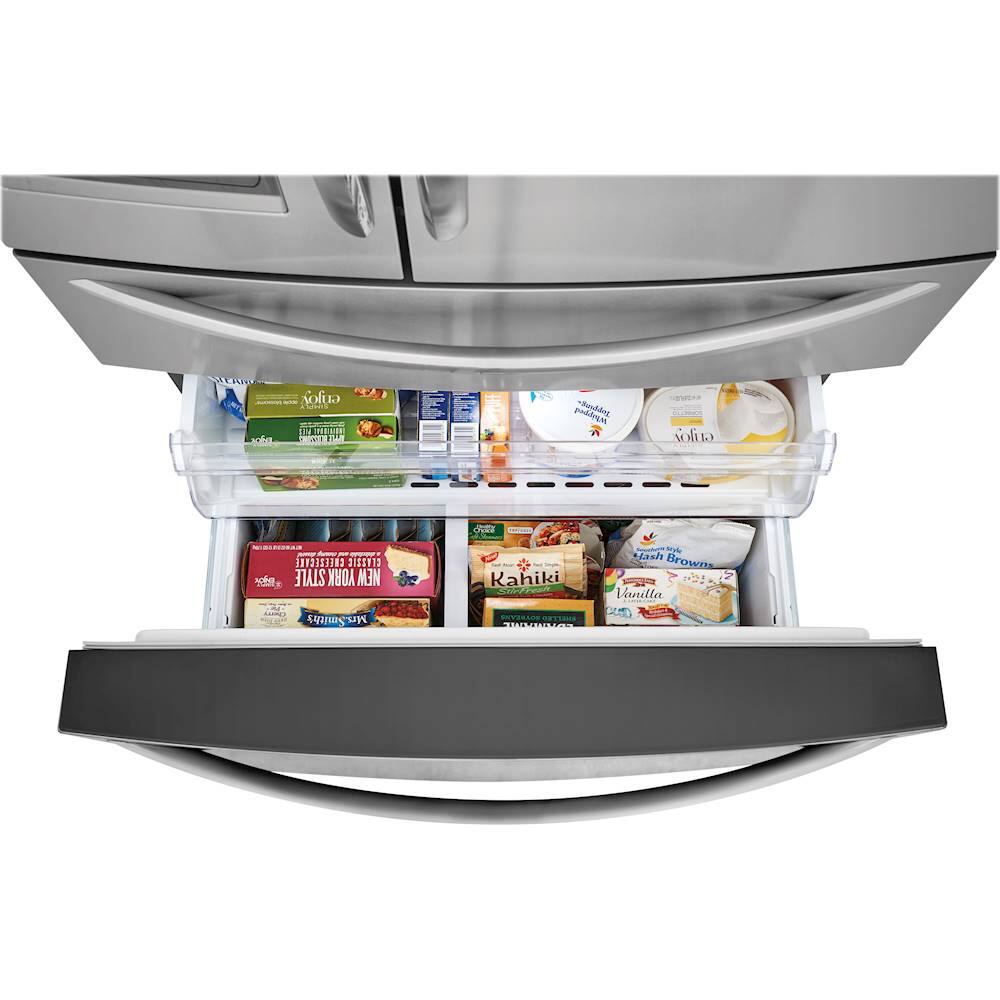 Alt View 15. Frigidaire - Gallery Series 21.8 Cu. Ft. 4-Door French Door Counter-Depth Refrigerator - Stainless Steel.