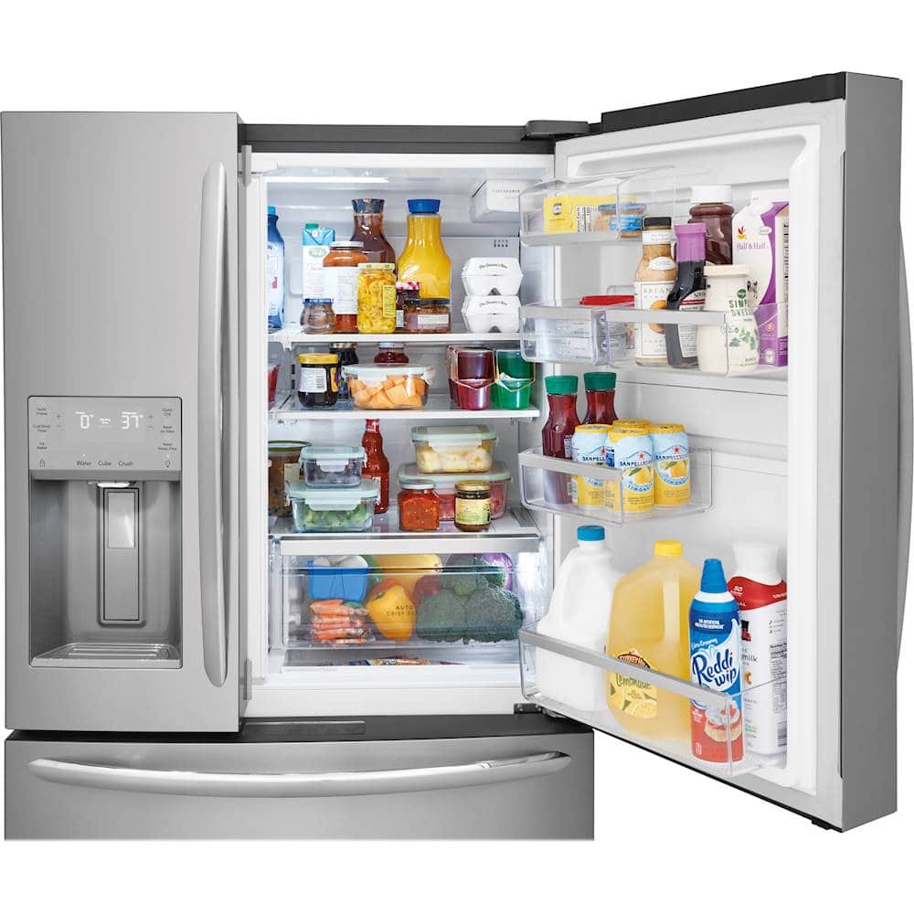 Alt View 16. Frigidaire - Gallery Series 21.8 Cu. Ft. 4-Door French Door Counter-Depth Refrigerator - Stainless Steel.