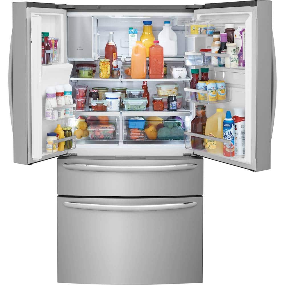 Alt View 23. Frigidaire - Gallery Series 21.8 Cu. Ft. 4-Door French Door Counter-Depth Refrigerator - Stainless Steel.
