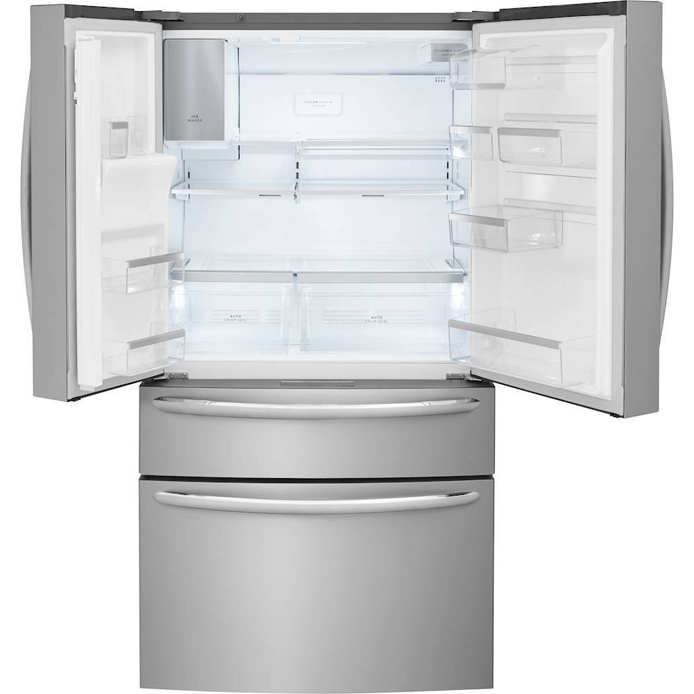 Alt View 2. Frigidaire - Gallery Series 21.8 Cu. Ft. 4-Door French Door Counter-Depth Refrigerator - Stainless Steel.