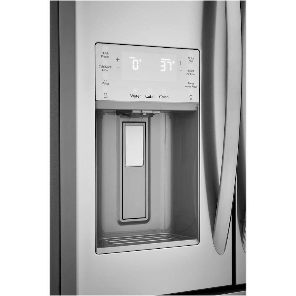 Alt View 4. Frigidaire - Gallery Series 21.8 Cu. Ft. 4-Door French Door Counter-Depth Refrigerator - Stainless Steel.