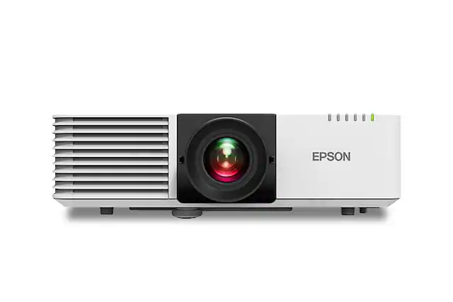 Front. Epson - Epson PowerLite L630U 6200-Lumen WUXGA Laser 3LCD Projector - White.