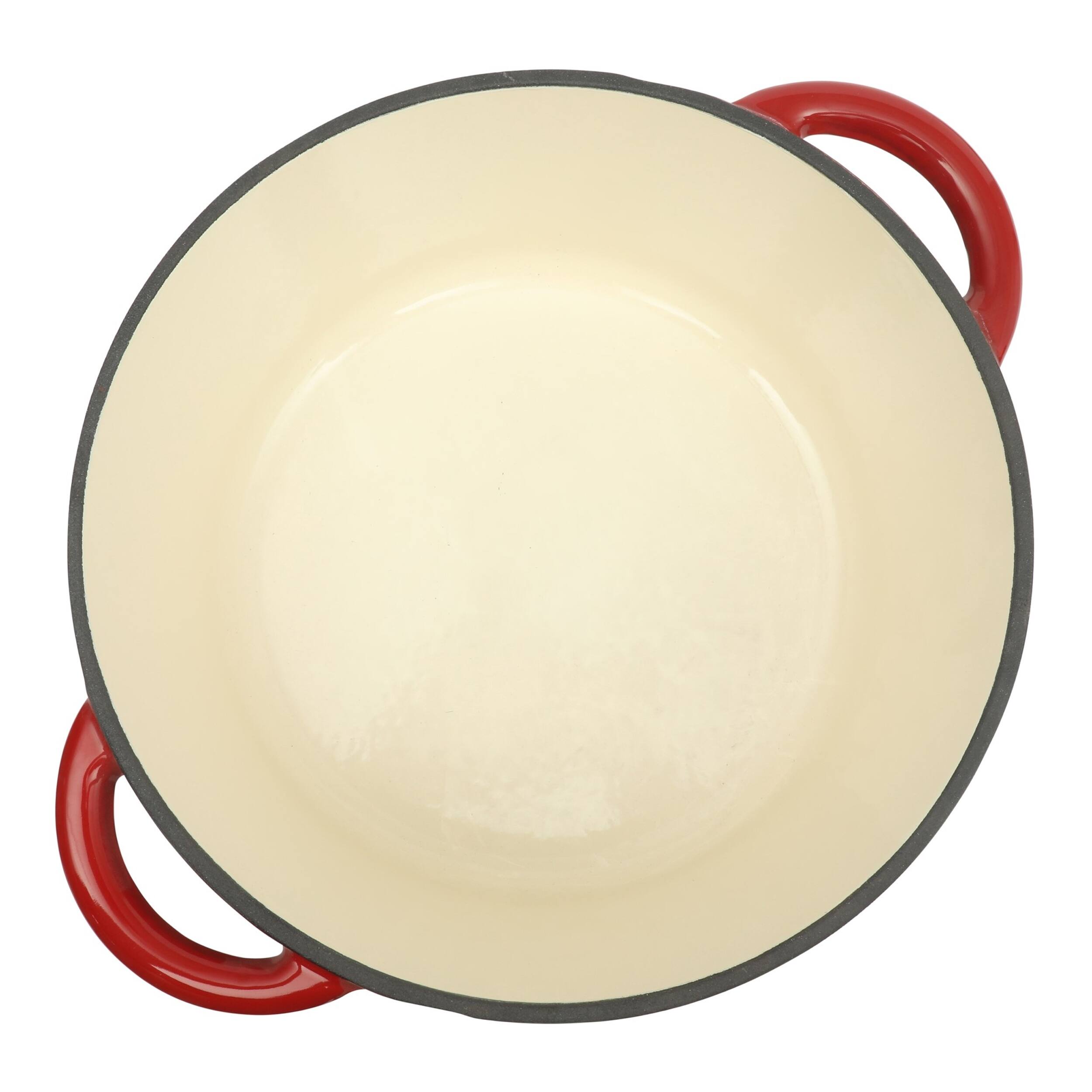 Alt View 2. Gibson - Gibson Home Addlestone 5 Quart Enameled Cast Iron Dutch Oven with Lid - Red.