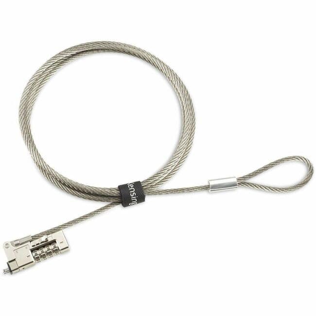 Kensington - Slim NanoSaver 2.0 EQ Combination Laptop Lock - Serialized Single-Pack - 5.91 ft Cable - Serialized - 4-digit
