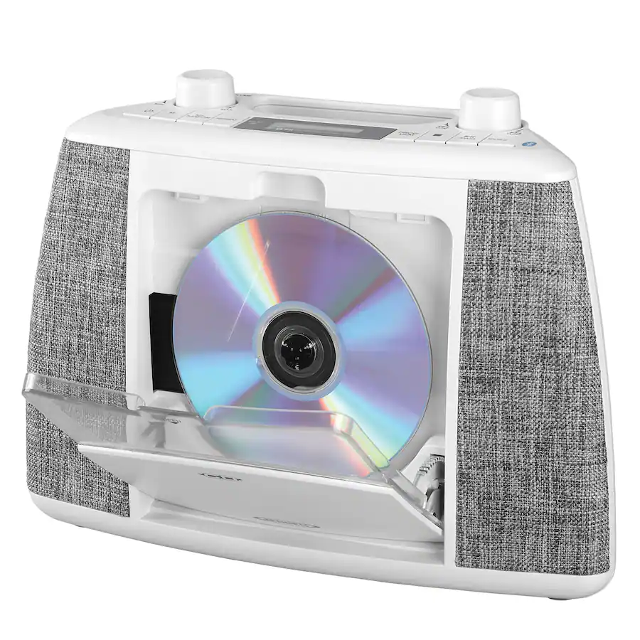Cd System Unit Jensen CD 565 Portable CD Music System White CD565 - Best Buy