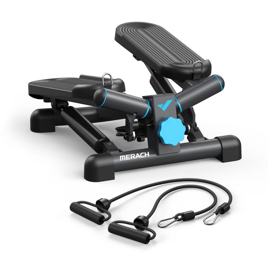 MERACH Mini Stepper Stair Step Machine with Resistance Bands for Full ...