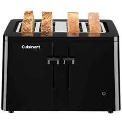 Cuisinart - T-Series 4-Slice Wide-Slot Toaster - Black - Front_Zoom