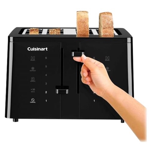 Best Buy: Toastmaster 4-Slice Extra-Wide-Slot Toaster Black TM-41TS