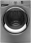 Front. Whirlpool - Duet 4.5 Cu. Ft. 12-Cycle High-Efficiency Steam Front-Loading Washer - Chrome Shadow.