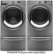 Alt View 4. Whirlpool - Duet 4.5 Cu. Ft. 12-Cycle High-Efficiency Steam Front-Loading Washer - Chrome Shadow.