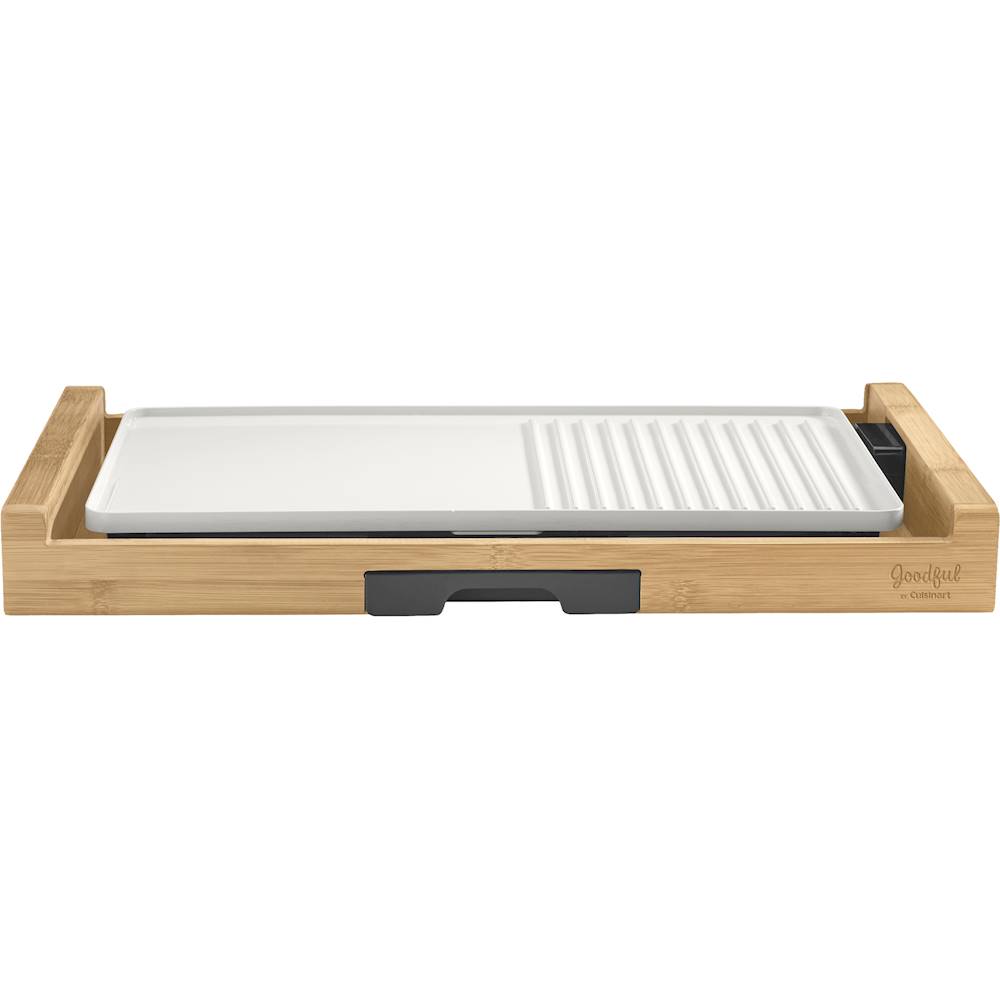 Alt View 12. Cuisinart - Goodful Electric Griddle - White/Bamboo.