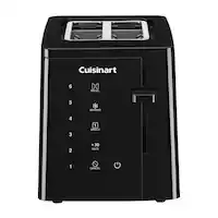 Cuisinart - T-Series 2-Slice Wide-Slot Toaster - Black - Front_Zoom