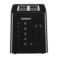 Cuisinart - T-Series 2-Slice Wide-Slot Toaster - Black - Front_Zoom