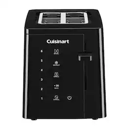 Cuisinart - T-Series 2-Slice Wide-Slot Toaster - Black