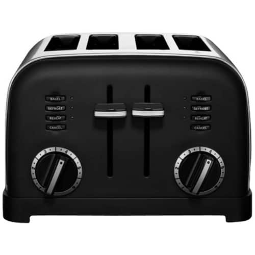 Cuisinart Classic 4 Slice Wide Slot Toaster Matte Black Cpt 180mb Best Buy